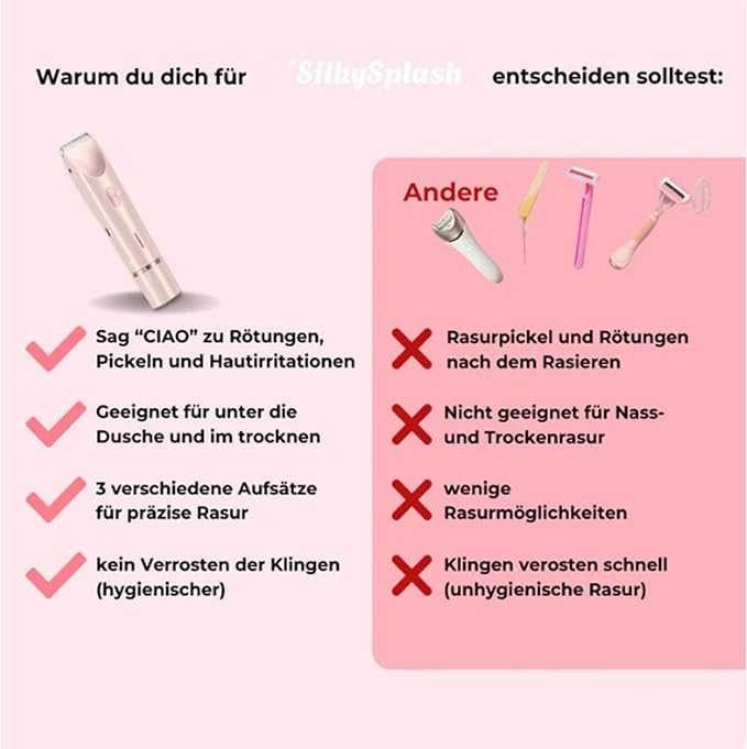 Silky Splash Vamaro Shaver